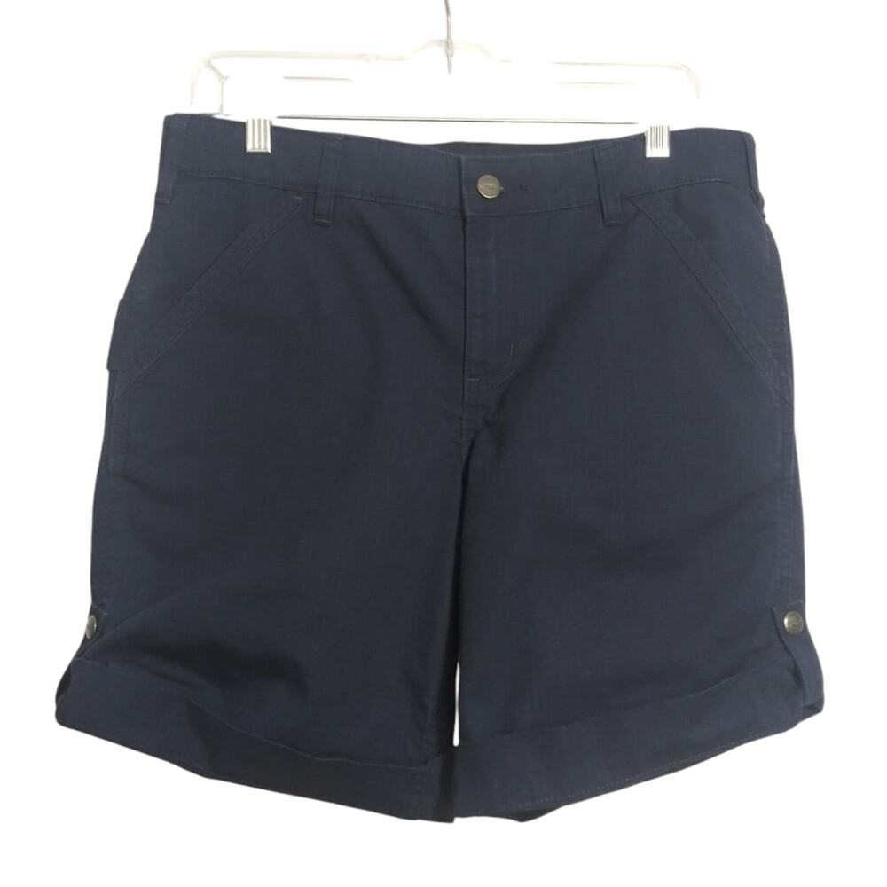 Carhartt Women's Original Fit Smithville Short Dark Indigo Work Outdoor Size 10